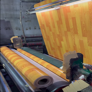 <span class=keywords><strong>Suelo</strong></span> Laminado de PVC con Reverso de Fieltro de 4m de Ancho, Impermeable y Antideslizante, para Uso Residencial con Instalación sin Adhesivo - Product Image 4