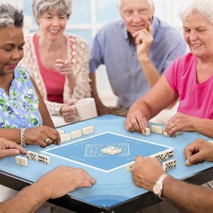 Tapete Antideslizante Automático para Mahjong, Extra Grande 31.5x31.5cm, Alfombrilla <span class=keywords><strong>de</strong></span> Juego Personalizada <span class=keywords><strong>de</strong></span> Fábrica, Microfibra <span class=keywords><strong>de</strong></span> Lujo con Patrón Retro - Product Image 6