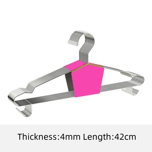 High Quality Thickened Stainless Steel <strong>Hangers</strong> Single-Tier Non-Slip Metal Cloth <strong>Hanger</strong> Multifunctional Durable for Wardrobe Bag - Product Image 5