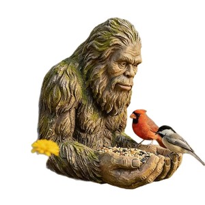 Nuovo Mangiatoia per Uccelli Bigfoot in Resina, Decorazione per Casa e Giardino, Luogo per l'Atterraggio degli Uccelli, Ciondolo Artistico - Product Image 5