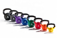 VIGFIT Offre Spéciale – Ensemble de Kettlebells Ajustables en Fonte Revêtues de Néoprène et PVC Semi-Vinyle, Gamme de Poids 8kg-40kg, pour Usage Commercial