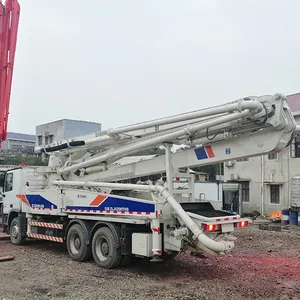 البناء الهندسة Zoomlion 38m تستخدم الصين شاحنة مضخة الإسمنت