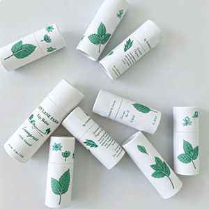 หลอดกระดาษแบบหมุนขึ้น/กดขึ้น สำหรับลิปสติก ลิปบาล์ม แบบรีฟิล ขนาด 0.3 ออนซ์ 0.25 ออนซ์ เป็นมิตรกับสิ่งแวดล้อม - Product Image 1