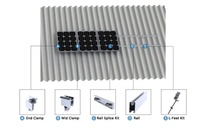 Kit de fixation en L en aluminium Yuens pour toit, vis de fixation au sol en acier inoxydable pour panneaux solaires sur toit en tuiles, différentes tailles
