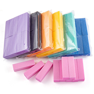 Kit d'outils de soin des ongles professionnels en éponge de polissage rectangulaire multicolore à 4 faces, grain 120 - Product Image 6