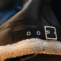 2025 vente chaude hommes hiver doublé polaire épaissi décontracté fourrure coupe ajustée col rabattu coton-rembourré veste