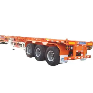 4 Axle Low-bed Semi Trailer Air Suspension Hydraulic Low Bed Trailer