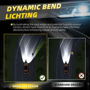 SANVI 3 Inch AFS Function AF002 67W 5500K <b>Auto</b> <b>Lighting</b> <b>System</b> LED Projector Lens Headlights - Product Image 3