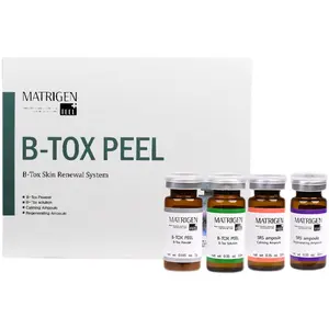 한국 피부 관리 Matrigen B-TOX 껍질 해초 실리콘 바늘 회춘 키트 피부 회춘 세트 상자 여드름 치료