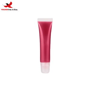 3 Days Factory Wholesale Fuzzy Ball Pendant Keychain Soft <b>Tube</b> Lip Gloss Lip Lacquer Fruity Flavor GZ RTS Bulk Mixed Order - Product Image 1
