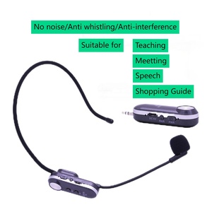 Micro-casque sans fil UHF <span class=keywords><strong>de</strong></span> haute qualité 2 en 1 avec micro pour amplificateur vocal, haut-parleurs <span class=keywords><strong>de</strong></span> scène, enseignants, guides touristiques - Product Image 4