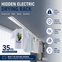 Séchoir à linge électrique intelligent dissimulé sur mesure, monté au plafond, fabricant et fournisseur de supports de séchage pour blanchisserie