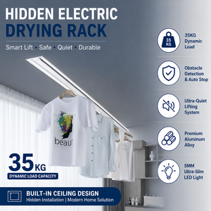 Stendibiancheria Elettrico Intelligente a Scomparsa Personalizzato, Montato a Soffitto - Produttore e Fornitore - Product Image 1