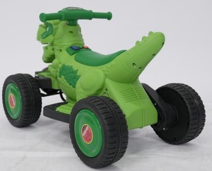 Coche Eléctrico Infantil de Dinosaurio Barato, ATV Quad de 12V 4AH con Doble <span class=keywords><strong>Motor</strong></span> 380, Música y Luces, Juguete <span class=keywords><strong>para</strong></span> Niños y Niñas de 3 <span class=keywords><strong>a</strong></span> 8 <span class=keywords><strong>A</strong></span>ños - Product Image 4