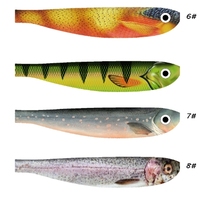WZ 2 " - 5" leurre de poisson souple artificiel en gros appâts de pêche en plastique souple carpe herbe poisson leurre pêche en mer couleur personnalisée