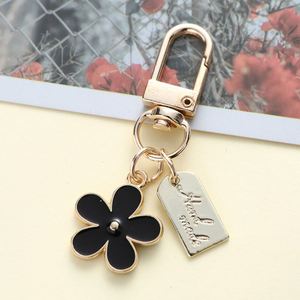 Flower Metal Keychains White Black Pink Daisy Cute Flower Keychain <b>Accessories</b> KeyRing Handbag <b>Key</b> <b>Rings</b> Charms Pendant Decor - Product Image 5