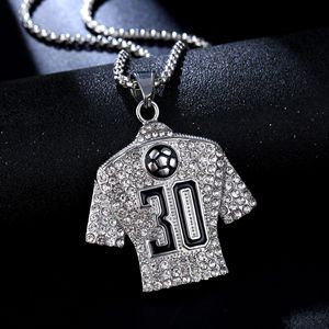 Collier en acier inoxydable plaqué or pour homme, pendentif de football, bijoux de football, collier de football - Product Image 2