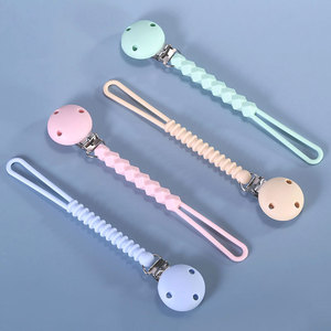 Chaîne de sucette pour bébé, clip de dentition en silicone, sans BPA, anti-perte, pour 0 à 12 mois - Product Image 3