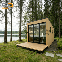 Maisons conteneurs pliables de luxe résistantes au vent et à la pluie de 20 pieds, préfabriquées et amovibles