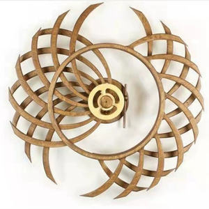 कस्टम लकड़ी प्रतिकूल गतिज ऊर्जा मूर्तिकला दीवार गहने पवन घूर्णन विंडमिल सजावटी इन्फिनिटी 3D घूर्णन ज्यामितीय - Product Image 5