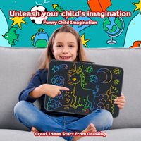 Tablette d'écriture LCD rechargeable pour enfants de 22 pouces, tableau de dessin effaçable, bloc-notes numérique graphique rechargeable pour enfants, livraison gratuite