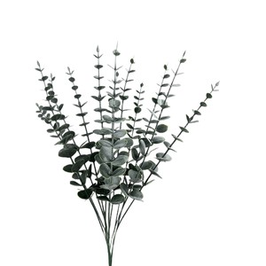 Bouquet de feuilles d'eucalyptus artificielles 30cm-100cm Vert foncé Vert clair Plastique poudré Décoration intérieure - Product Image 5