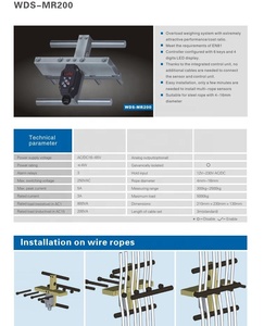 Sistema de Detección de peso ulti-rope, dispositivo de pesaje de sobrecarga de WDS-MR100/WDS-MR200/WDS-MR300 - Product Image 5