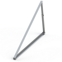 Système de montage solaire pour toit plat, cadre en aluminium, support de panneau solaire réglable