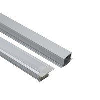 Profilé en aluminium encastré 1714A pour plâtre et cloisons sèches, pour armoires et murs de plafond