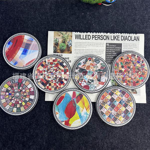 Posavasos Redondo de Cerámica Quanzhou 202305, Aislante del Calor, Grueso, con Diseño, para Cocina y Comedor - Product Image 3