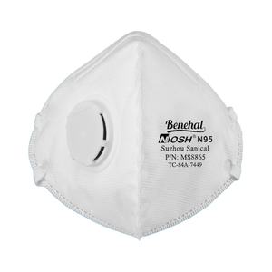 Untuk N95 masker Respirator setengah wajah tahan debu sekali pakai ukuran kecil dengan Filter katup lipat datar MS8865 kartrid Masker Anti Debu - Product Image 1