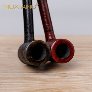 Muxiang Handmade Briarwood Pipe Straight Type Tobacco Pipe Customizable For Personal Gift - Product Image 4