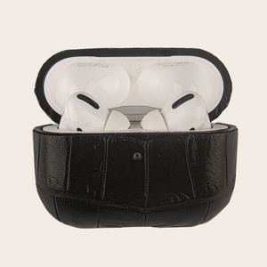 Boman-Piel de cocodrilo de grano superior, acabado con borde plegable, para funda <span class=keywords><strong>airpods</strong></span> - Product Image 4