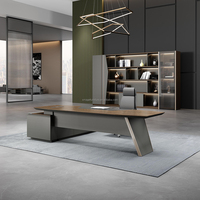 Bureau de direction de la série Guanhe GH-01, mobilier de bureau moderne, OEM/ODM, taille, couleur et logo personnalisés
