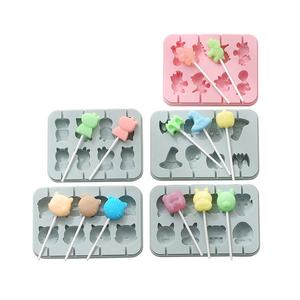 Düşük adedi sevimli karikatür hayvan silikon çikolata sert şeker lolipop kalıp - Product Image 2