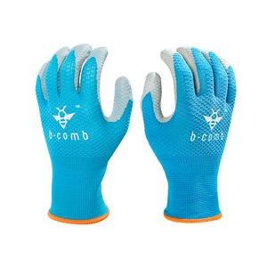 قفازات عمل مطلية بالبولي يوريثان ذات قبضة ممتازة، قفازات سوداء آمنة للحدائق والمستودعات، قفازات خفيفة للرجال - Product Image 1