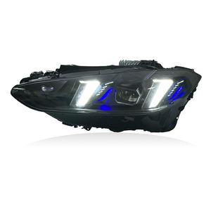 SJC lampu kepala mata ular Drls tiga warna, lampu depan Amber putih kuning untuk BMW 4 Series G22 G26 M3 G80 M4 G82 2021-2025 - Product Image 2