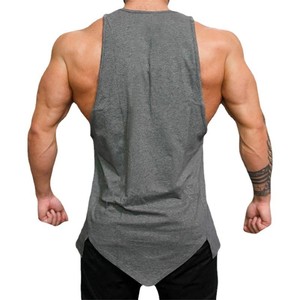 Estate fresca palestra senza maniche da <span class=keywords><strong>uomo</strong></span> in cotone canotta personalizzata canotta da <span class=keywords><strong>uomo</strong></span> <span class=keywords><strong>abbigliamento</strong></span> Fitness alta qualità gilet da <span class=keywords><strong>uomo</strong></span> in tinta unita - Product Image 4