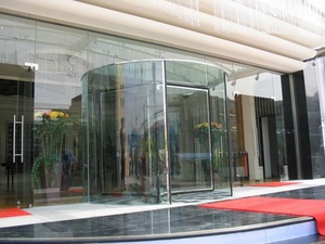 Puertas de Vidrio de Estilo Moderno, Puerta Giratoria Automática de 3 Paneles, Puerta Giratoria de Cristal, Fabricante, Precio Bajo - Product Image 1