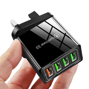 Cantell Adaptor Pengisi Daya Dinding Usb 5V 3,1 A UK, Pengisi Daya Cepat Perjalanan USB Dinding Ponsel