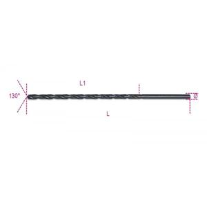 BETA - 004120532 <b>Extra</b> <b>long</b> cylindrical twist <b>drills</b> in ground HSS steel - EAN 8054809167558 <b>DRILL</b> <b>BITS</b> METAL <b>DRILL</b> <b>BITS</b> - Product Image 1
