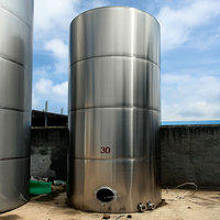 Chimique 1000 litres 5000 litres prix usine huile de coco 250m3 grand réservoir de stockage d'eau en acier inoxydable à vendre