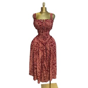 Superventas, ropa de mujer europea y americana, novedad de verano 2025, Correa estampada fresca dulce, cuello en V, cintura alta, adelgazante, línea A <span class=keywords><strong>D</strong></span> - Product Image 5