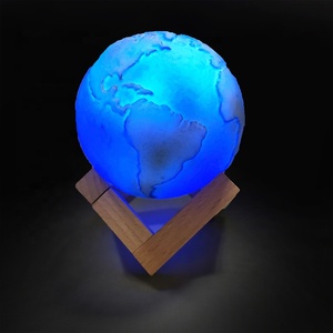 Lámpara de mesa con impresión 3D de 8 planetas para niños, luz led táctil de noche con forma de luna, regalo - Product Image 5