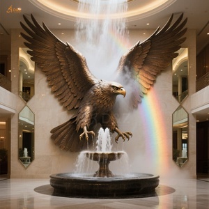 Décoration <span class=keywords><strong>murale</strong></span> publique intérieure d'hôtel moderne personnalisée Grande <span class=keywords><strong>sculpture</strong></span> <span class=keywords><strong>murale</strong></span> d'oiseau animal coulé en laiton en métal <span class=keywords><strong>Sculpture</strong></span> <span class=keywords><strong>murale</strong></span> d'aigle en bronze géant - Product Image 6