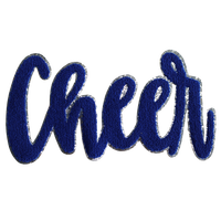 Patchs de lettres en chenille rose brodés en gros du fabricant, tissu coloré thermocollant pour vêtements