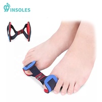 99insole Sangle de Correction et d'Entraînement pour Hallux Valgus, Correcteur d'Allongement des Orteils, Sangle de Fixation pour Hallux Valgus, Tissu en Latex Bleu/Noir, Taille Unique