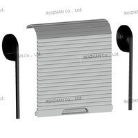 Porte à persiennes en PVC ABS pour cuisine et douche de camping-car, porte de toilette de camping-car