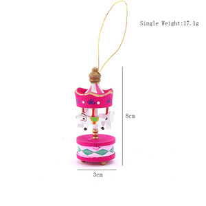 Carrousel en bois, pendentif décoratif pour la maison, cadeaux de Noël, décorations de Noël - Product Image 2