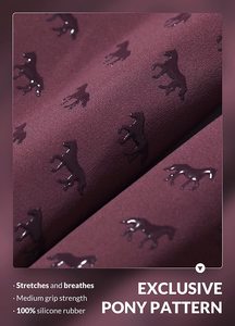 Cao Eo Jodhpurs Cưỡi Ngựa Thể Thao Bền Thoáng Khí Spandex Mùa Đông Xà Cạp Silicone Grip Đầu Gối Vá Ống Túm - Product Image 5